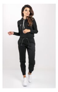 Spodnie Guess Scuba Logowane Czarne