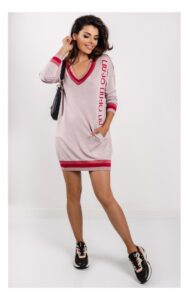 Sweter Liu Jo Oversize Metaliczny Pudrowy