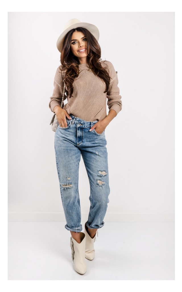 Jeansy Liu Jo Mom Fit Niebieskie