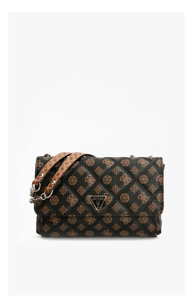 Torebka Guess Crossbody Monogram Brązowa