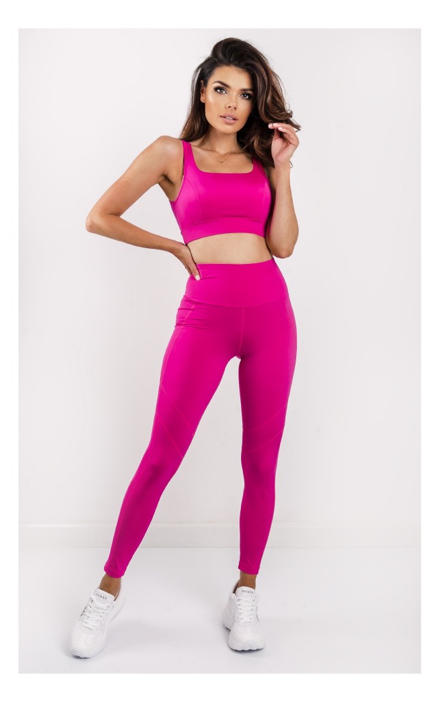 Top Guess Krótki Sportowy Fuksja