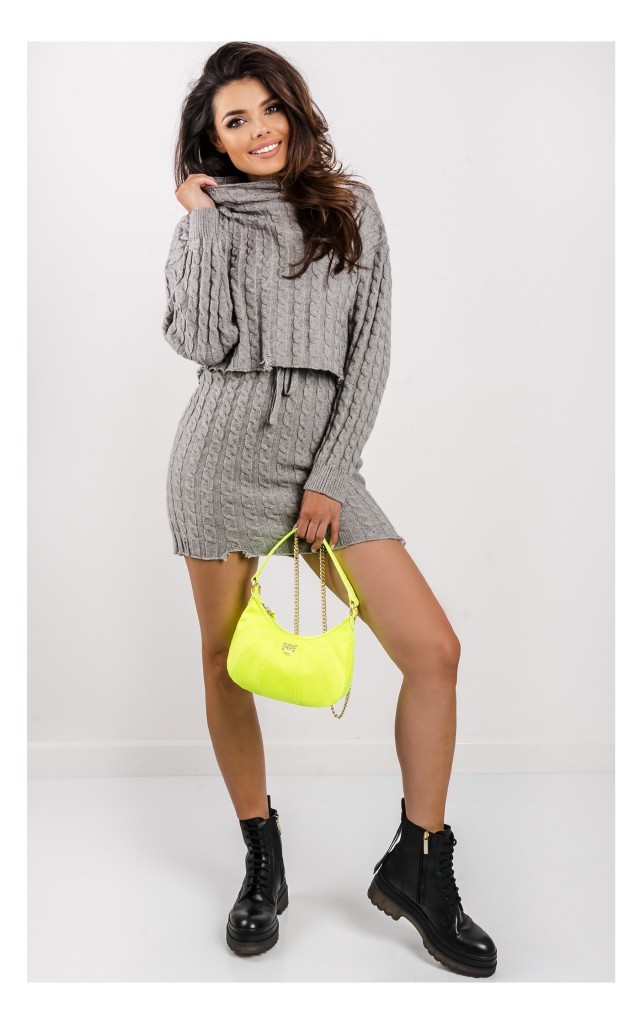 Sweter Pinko Epomeo Podniszczany Szary