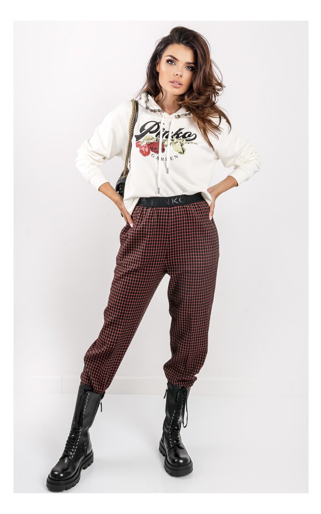 Bluza Pinko Actors Z Kapturem Kremowa