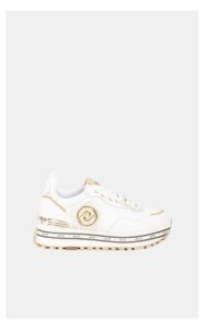 Sneakersy Liu Jo Maxi Wonder Skórzane Białe