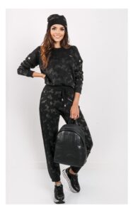Sweter Liu Jo W Metaliczny Deseń Czarny