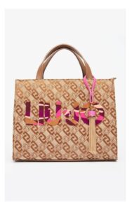 Torebka Liu Jo Shopper Monogram Brązowa