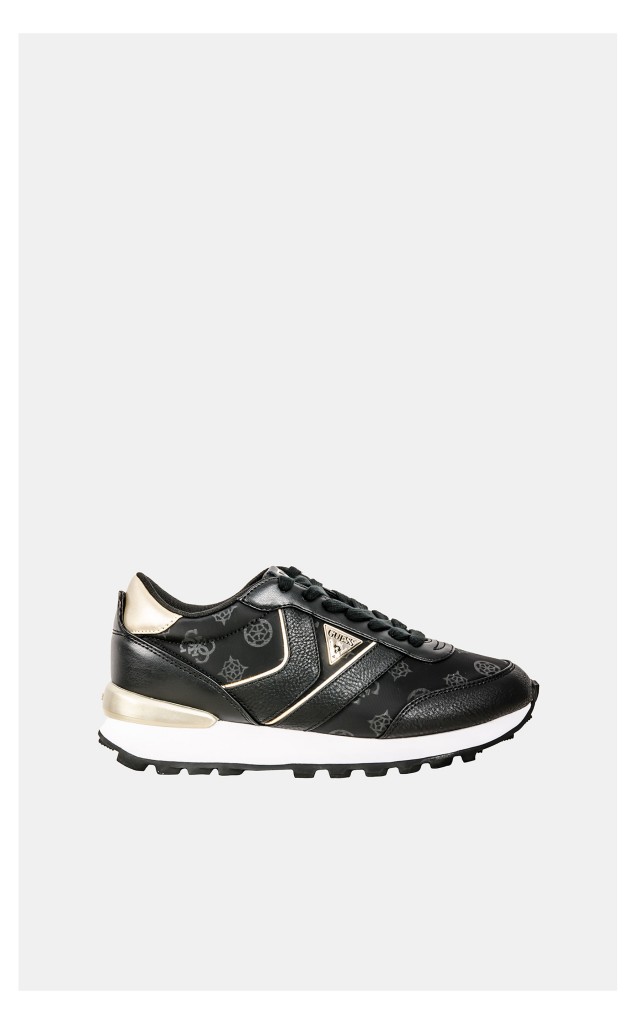 Sneakersy Guess Monogram Czarne