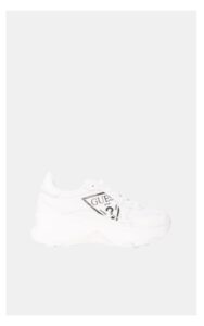 Sneakersy Guess Logowane Białe