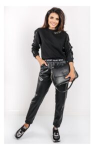 Bluza Guess Logo Z Cyrkoniami Czarna