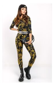 Legginsy Versace W Barokowy Deseń