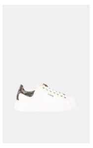 Sneakersy Guess Skórzane Monogram Białe