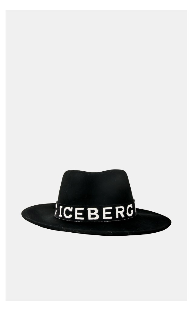 Kapelusz Iceberg Logowany Czarny