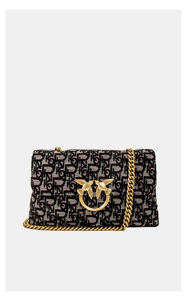 Torebka Pinko Love Lady Crossbody Monogram Czarna