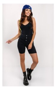 Top Twin Set Prążkowany Czarny