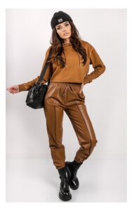 Bluza Guess Krótka Z Kapturem Brązowa