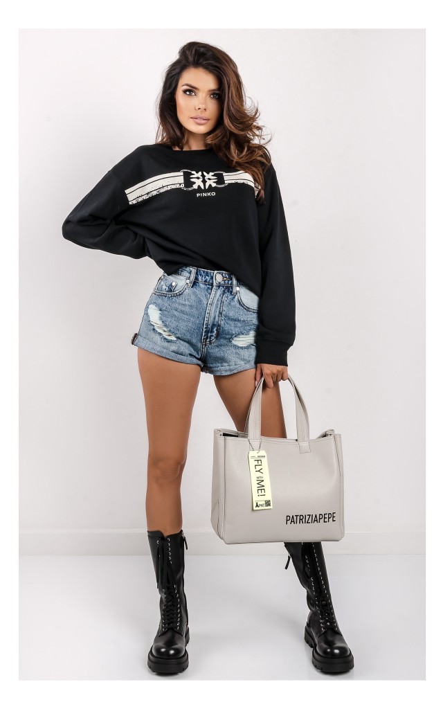 Bluza Pinko Abetone Czarna Z Logo