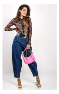 Koszula Versace Transparentna W Barokowy Print