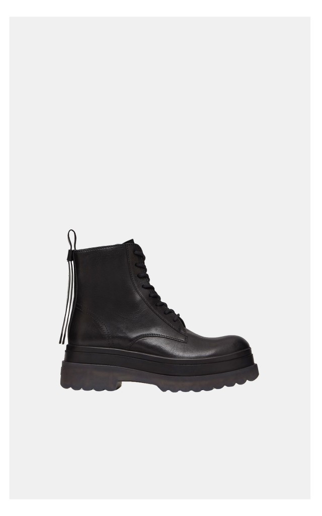 Botki Red Valentino Sznurowane Czarne
