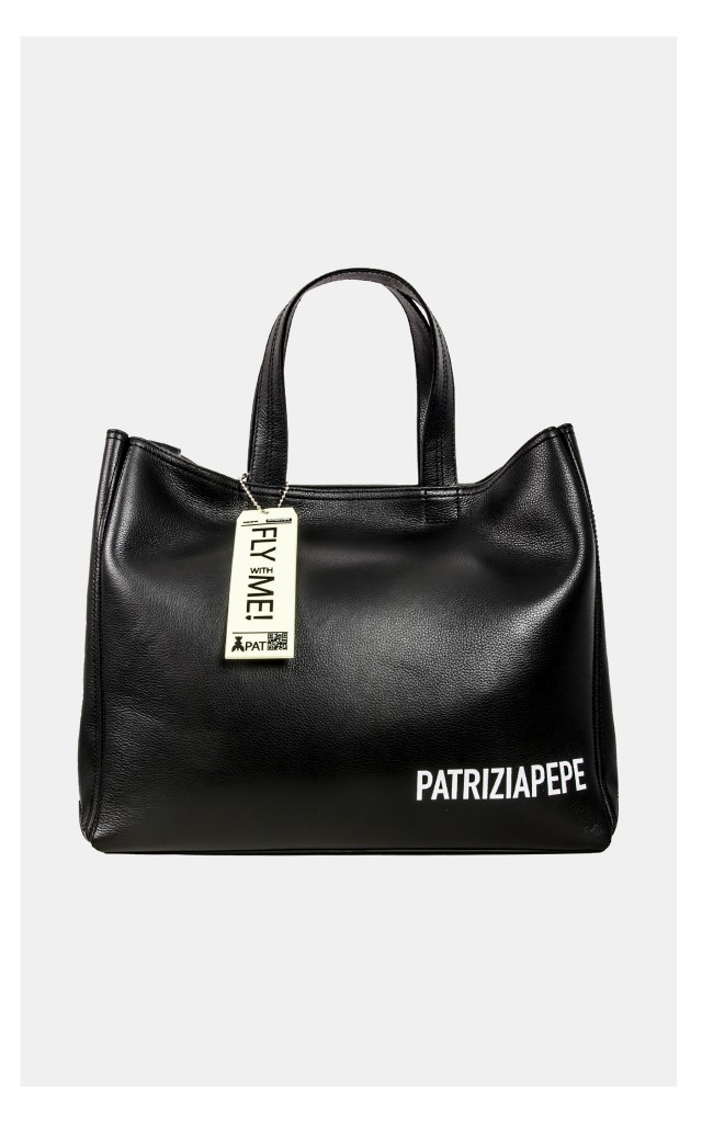 Torebka Patrizia Pepe Duża Shopper Czarna