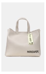 Torebka Patrizia Pepe Duża Shopper Szara