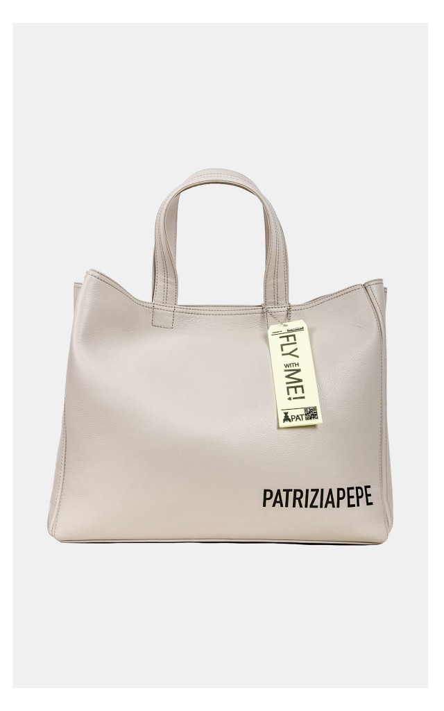 Torebka Patrizia Pepe Duża Shopper Szara