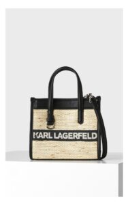 Torebka Karl Lagerfeld Logo Mini Kremowa