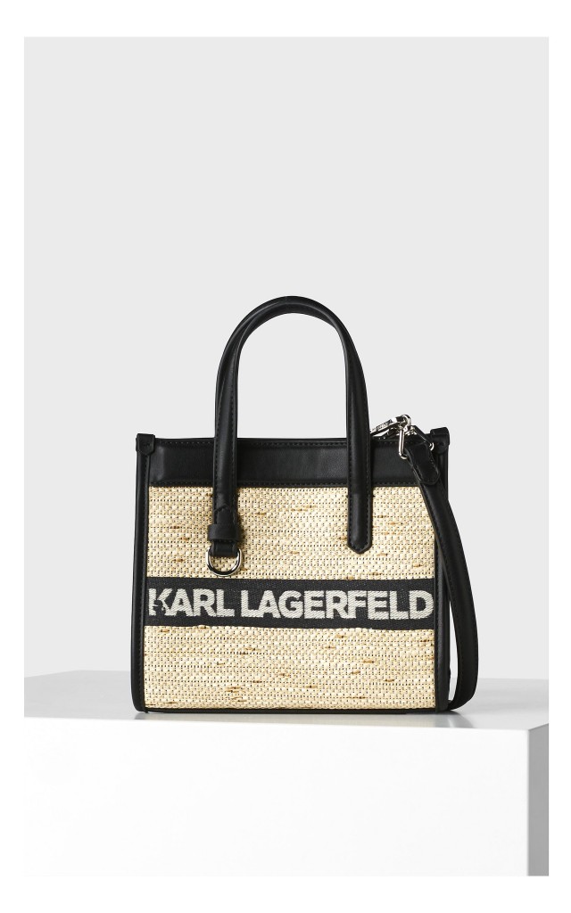 Torebka Karl Lagerfeld Logo Mini Kremowa