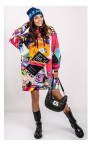 Sukienka Ice Play Dresowa W Kolorowy Print