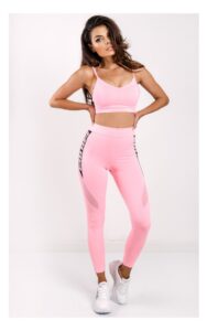 Top Guess Krótki Sportowy Neonowy Róż