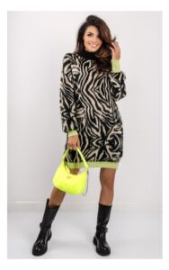 Sweter Kontatto Oversize W Deseń