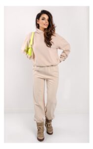 Bluza Kontatto Z Kapturem Kremowa
