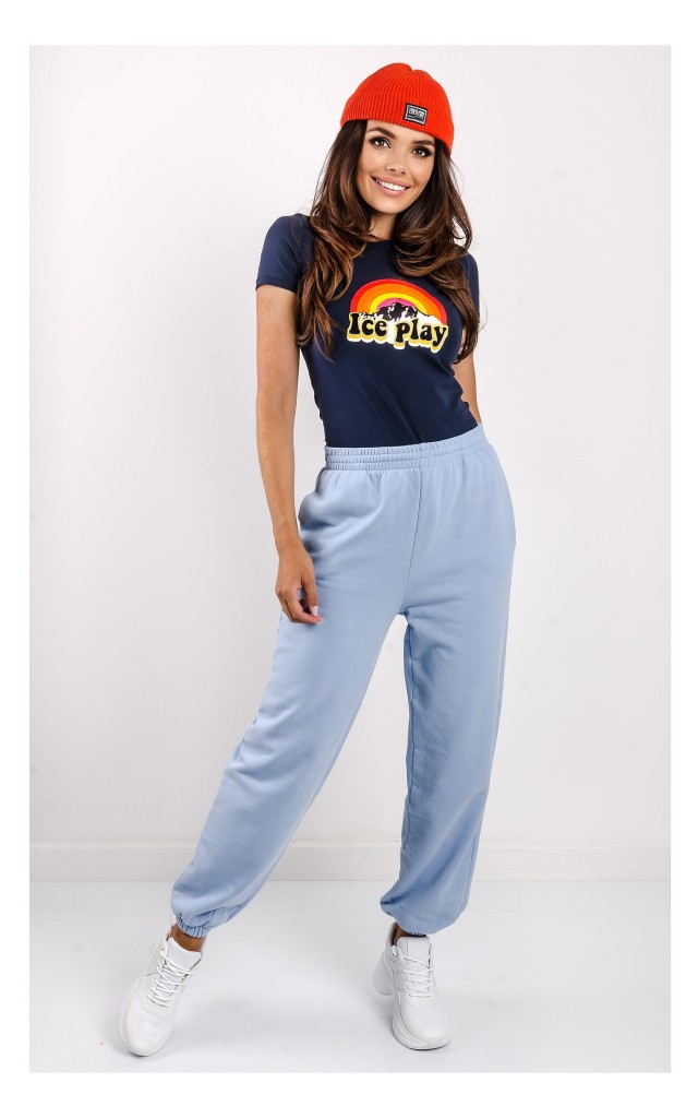 T-shirt Ice Play Logowany Granatowy