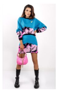 Sweter Ice Play Niebieski W Deseń