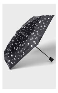 Parasol Karl Lagerfeld Logowany Czarny