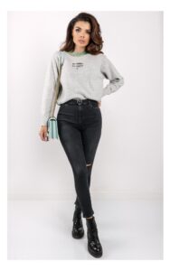 Sweter Pinko Moscato Logo Szary