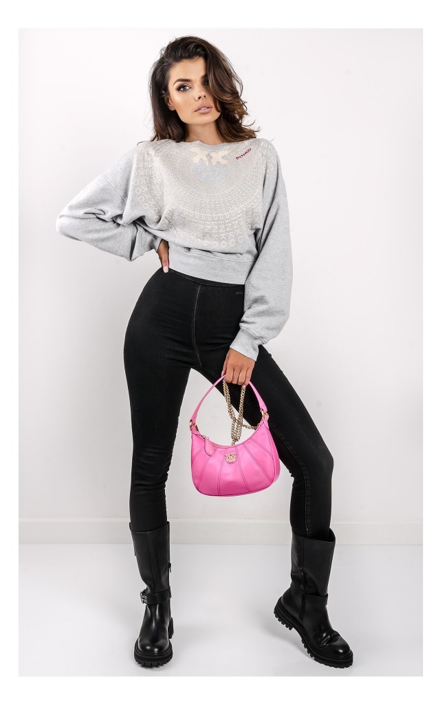 Bluza Pinko Ada Logowana Szara