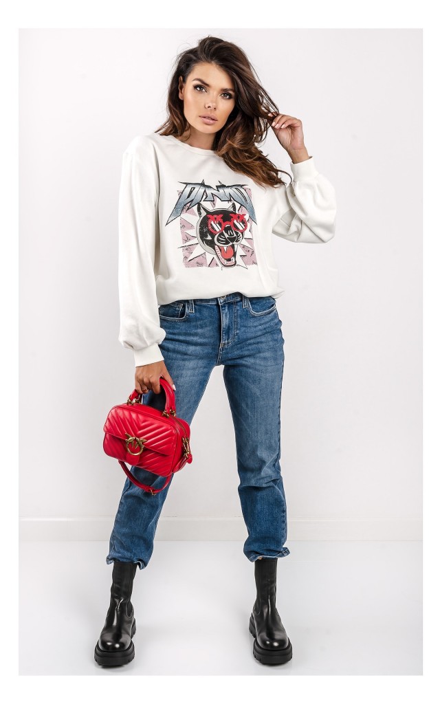 Jeansy Pinko Sury Proste Niebieskie