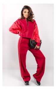 Bluza Twin Set Rozpinana Bordowa