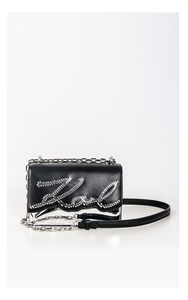 Torebka Karl Lagerfeld Crossbody Srebrno-Czarna