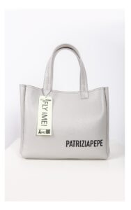 Torebka Patrizia Pepe Shopper Szara