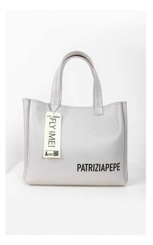 Torebka Patrizia Pepe Shopper Szara