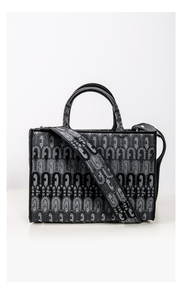 Torebka Furla Opportunity Monogram Antracyt