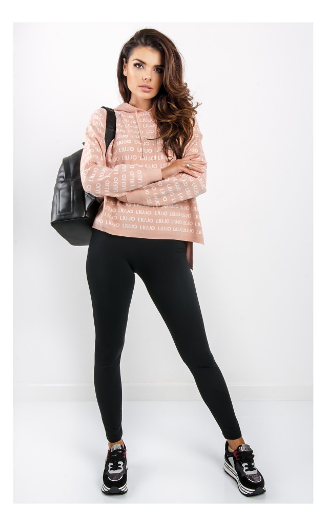 Sweter Liu Jo Z Kapturem Pudrowy