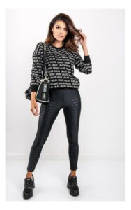 Legginsy Liu Jo Logomania Czarne