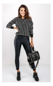 Sweter Liu Jo Logomania Czarny