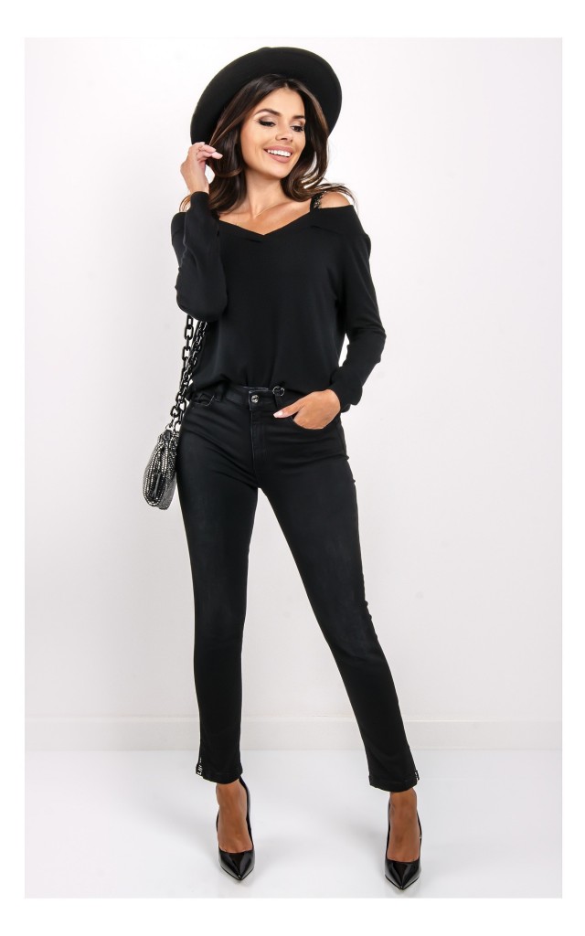 Jeansy Liu Jo New Classy Dopasowane Czarne