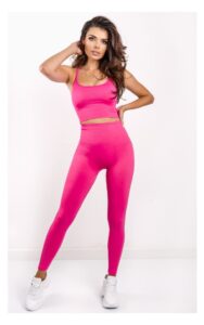 Legginsy Guess Bezszwowe Fuksja