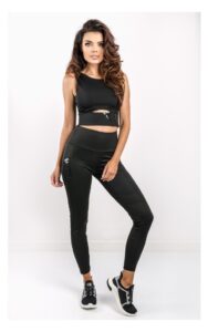 Legginsy EA7 Emporio Armani Sportowe Czarne