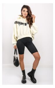 Bluza Twin Set Z Koronką Kremowa