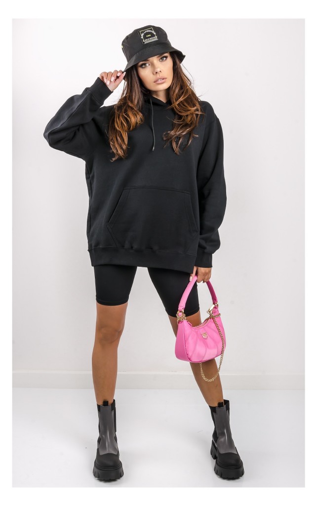Bluza MSGM Oversize Z Kapturem Czarna